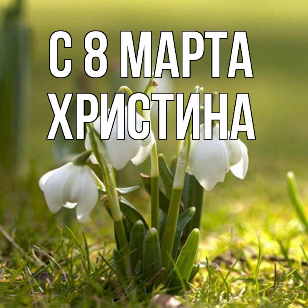 Картинка С 8 марта, Христина