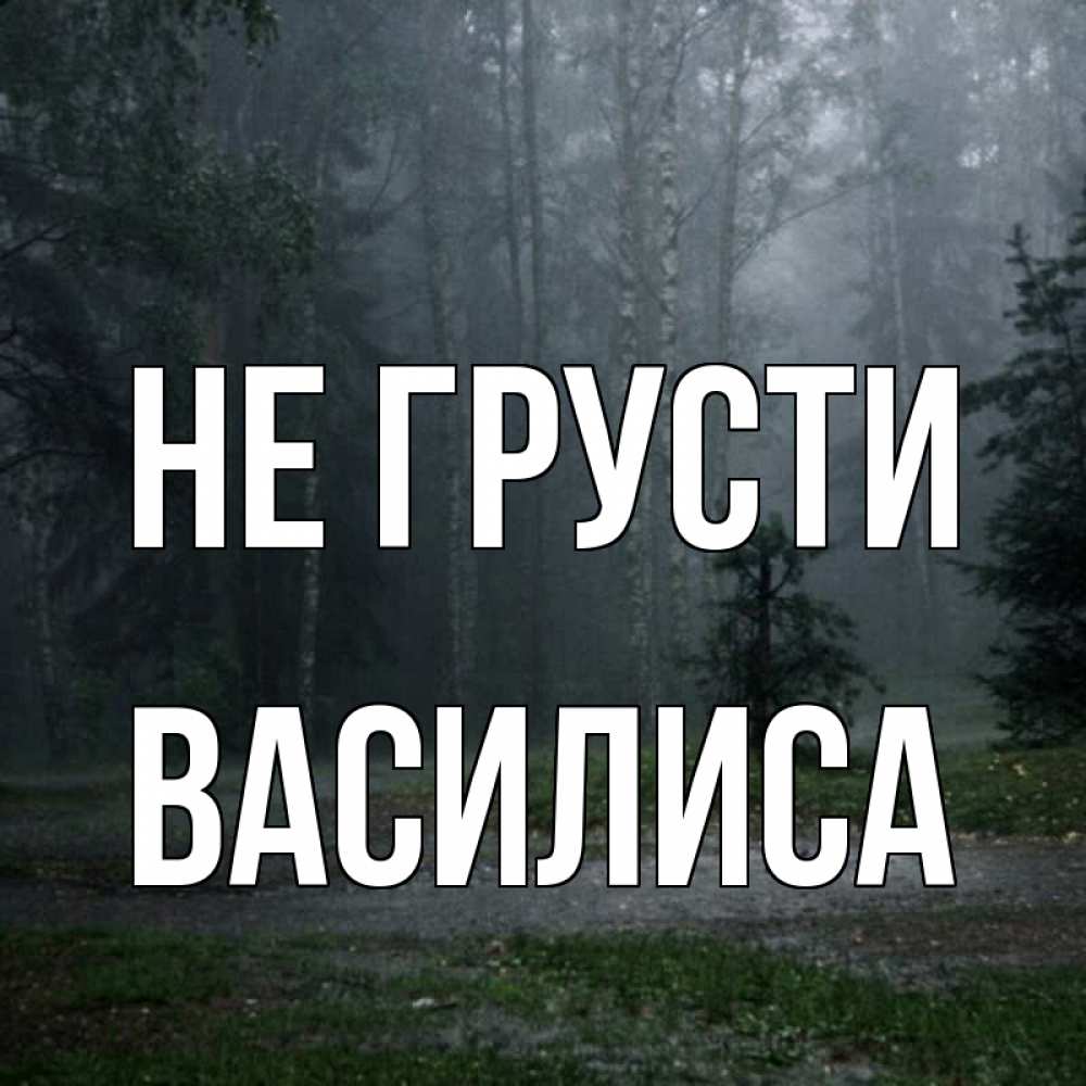 Открытка на каждый день с именем, Василиса Не грусти осень Прикольная открытка с пожеланием онлайн скачать бесплатно 