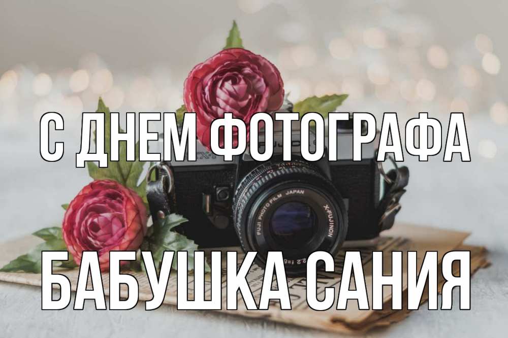 Открытка на каждый день с именем, Бабушка-Сания С днем фотографа с днем фотографа Прикольная открытка с пожеланием онлайн скачать бесплатно 