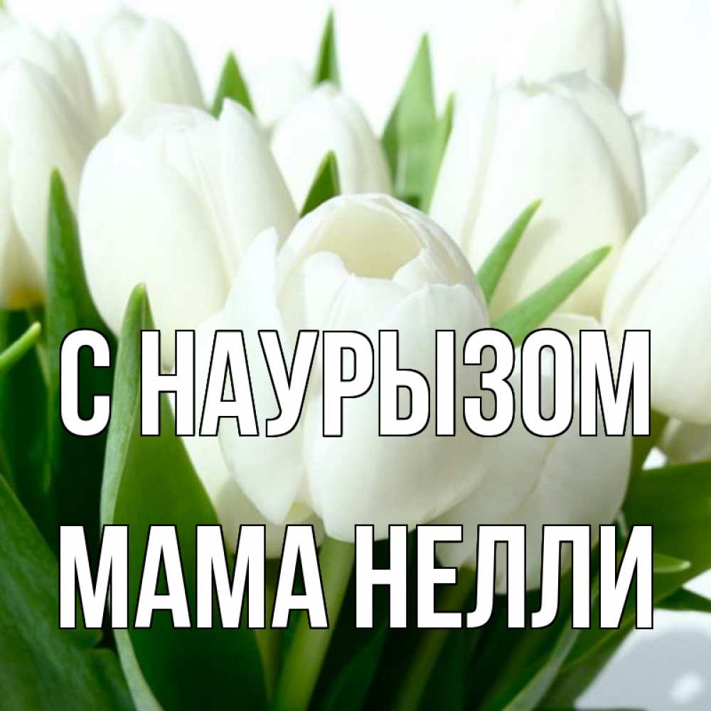 Открытка на каждый день с именем, Мама-Нелли С наурызом цветы Прикольная открытка с пожеланием онлайн скачать бесплатно 