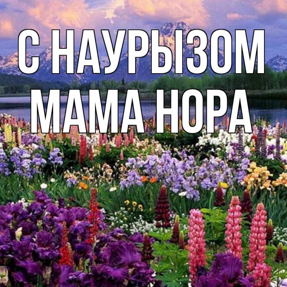 Открытка на каждый день с именем, Мама-Нора С наурызом праздник весны наурыз Прикольная открытка с пожеланием онлайн скачать бесплатно 