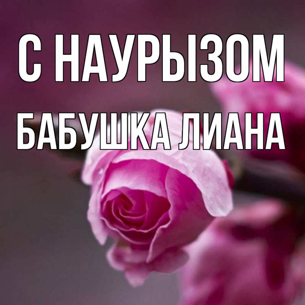 Открытка на каждый день с именем, Бабушка-Лиана С наурызом весна Прикольная открытка с пожеланием онлайн скачать бесплатно 