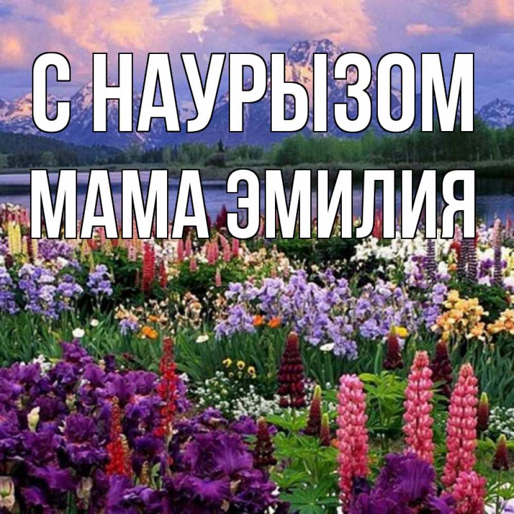 Открытка на каждый день с именем, Мама-Эмилия С наурызом праздник весны наурыз Прикольная открытка с пожеланием онлайн скачать бесплатно 