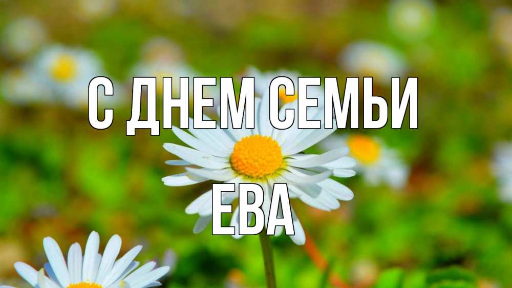 Открытка на каждый день с именем, Ева С днем семьи с днем семьи Прикольная открытка с пожеланием онлайн скачать бесплатно 