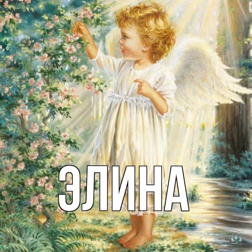 Открытка на каждый день с именем, Элина Главная собирает цветы Прикольная открытка с пожеланием онлайн скачать бесплатно 