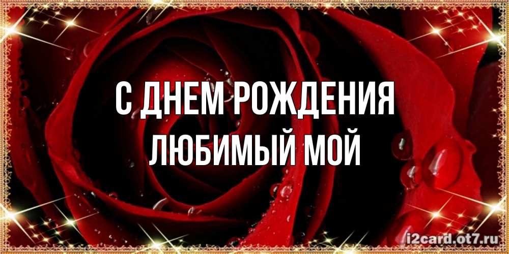 Открытка на каждый день с именем, любимый-мой С днем рождения цветок в росе на день рождения Прикольная открытка с пожеланием онлайн скачать бесплатно 