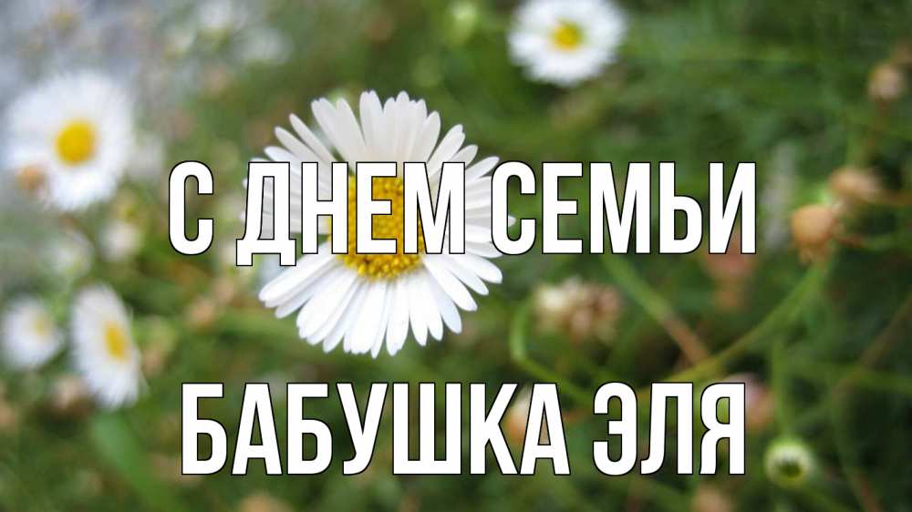 Открытка на каждый день с именем, Бабушка-Эля С днем семьи с днем семьи Прикольная открытка с пожеланием онлайн скачать бесплатно 