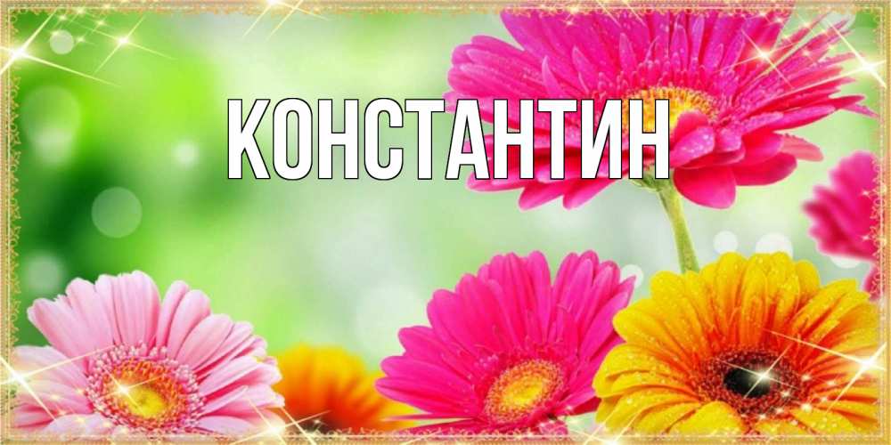 Открытка на каждый день с именем, Константин Главная цветочки для любимой женщины Прикольная открытка с пожеланием онлайн скачать бесплатно 