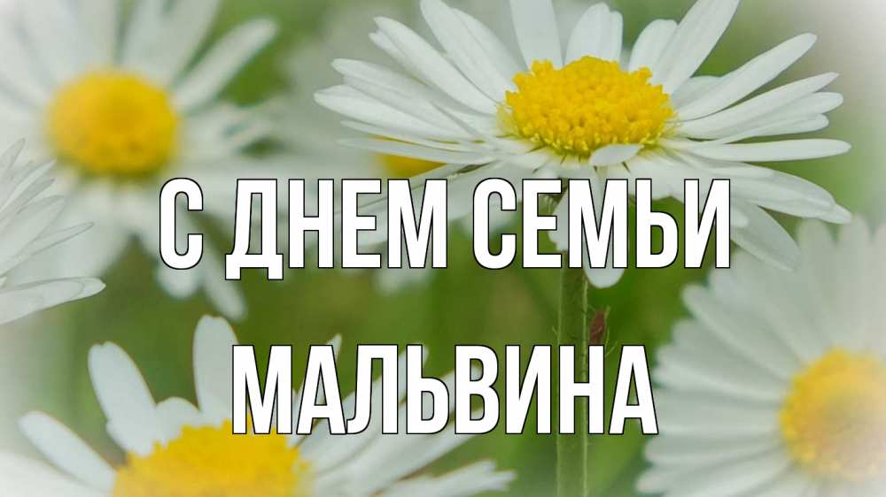 Открытка на каждый день с именем, Мальвина С днем семьи с днем семьи  1 Прикольная открытка с пожеланием онлайн скачать бесплатно 