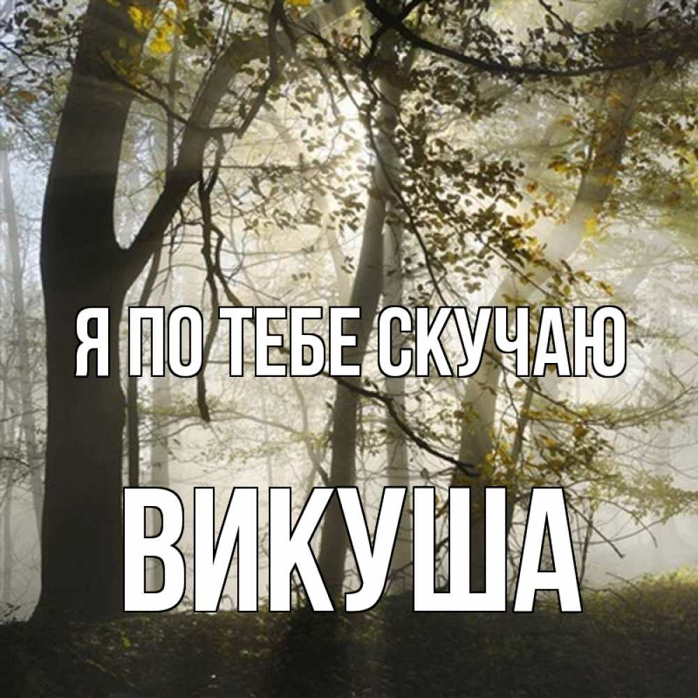 Картинка Я по тебе скучаю, Викуша