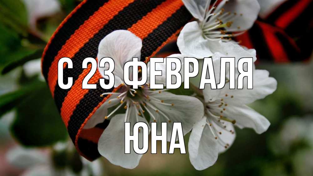 Открытка на каждый день с именем, Юна С 23 февраля 23 февраля Прикольная открытка с пожеланием онлайн скачать бесплатно 