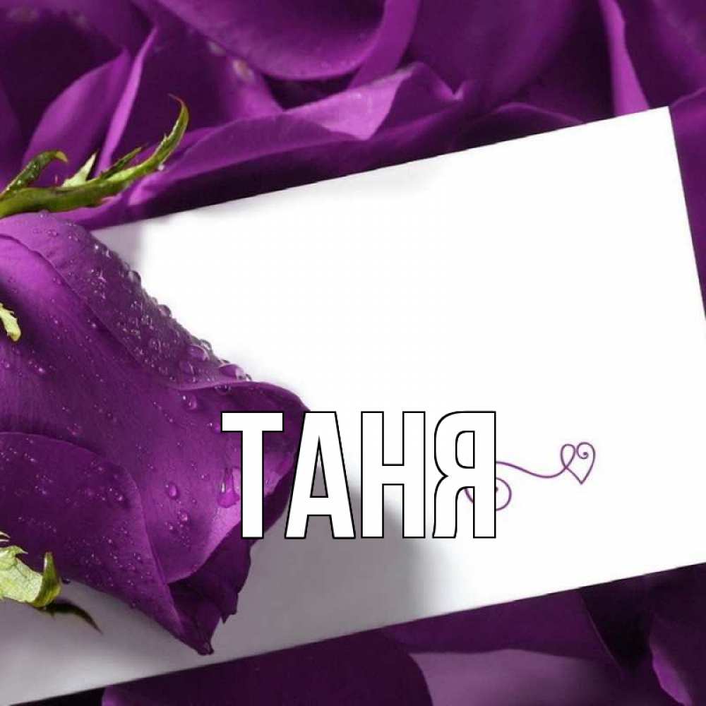 Открытка на каждый день с именем, Таня Главная роза Прикольная открытка с пожеланием онлайн скачать бесплатно 