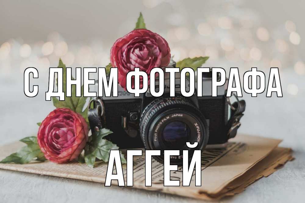 Открытка на каждый день с именем, Аггей С днем фотографа с днем фотографа Прикольная открытка с пожеланием онлайн скачать бесплатно 
