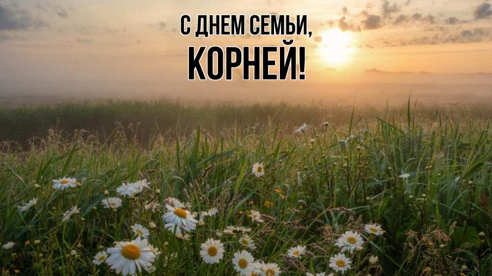 Открытка на каждый день с именем, Корней С днем семьи с днем семьи Прикольная открытка с пожеланием онлайн скачать бесплатно 