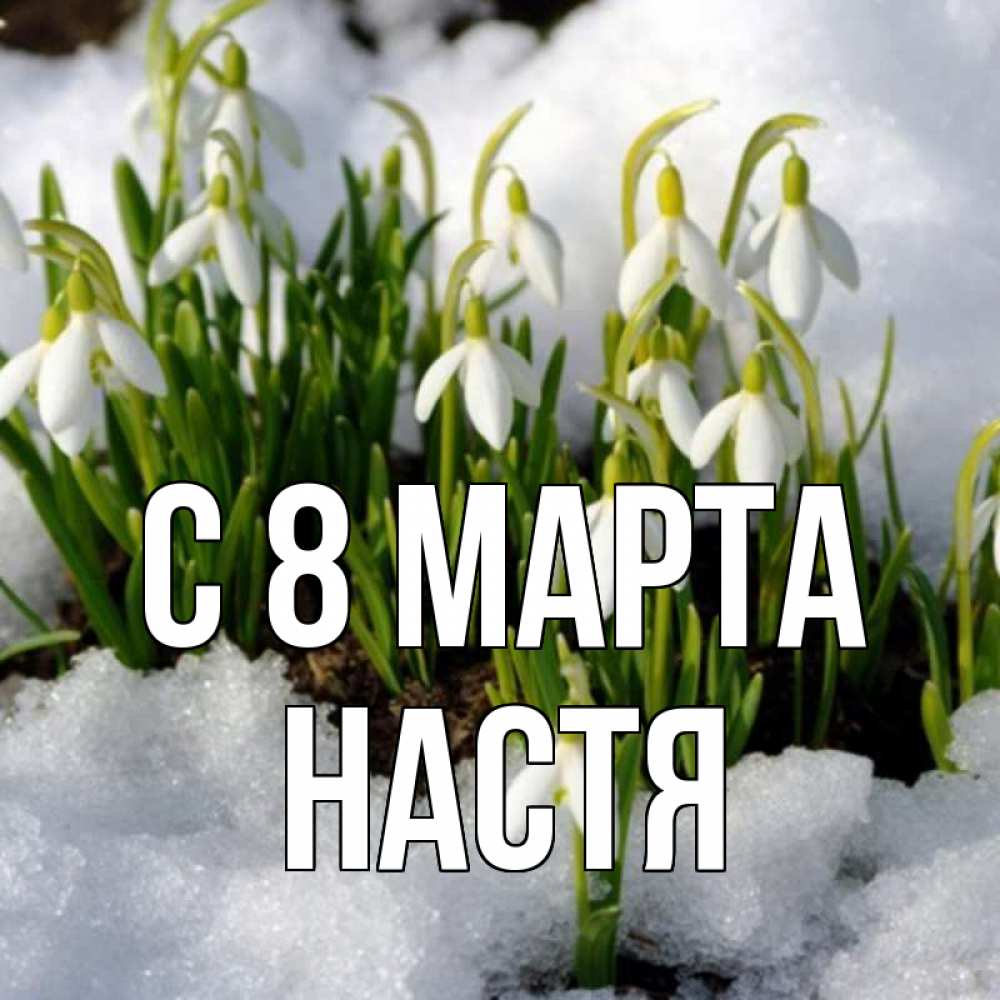 Картинка С 8 МАРТА, Настя