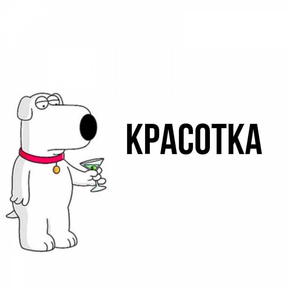 Открытка на каждый день с именем, красотка Главная герои мультфильмов белый пес Прикольная открытка с пожеланием онлайн скачать бесплатно 