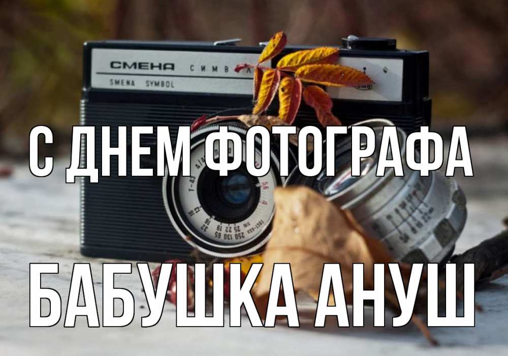 Открытка на каждый день с именем, Бабушка-Ануш С днем фотографа с днем фотографа Прикольная открытка с пожеланием онлайн скачать бесплатно 