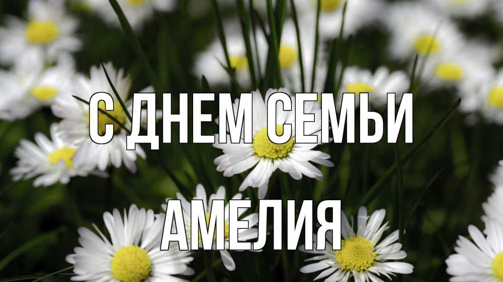 Открытка на каждый день с именем, Амелия С днем семьи с днем семьи  2 Прикольная открытка с пожеланием онлайн скачать бесплатно 