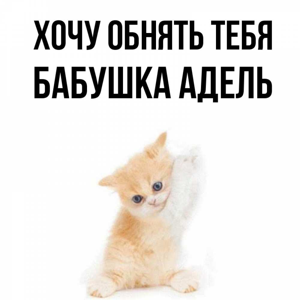 Открытка на каждый день с именем, Бабушка-Адель Хочу обнять тебя я хочу очень скорее обнимаешек Прикольная открытка с пожеланием онлайн скачать бесплатно 