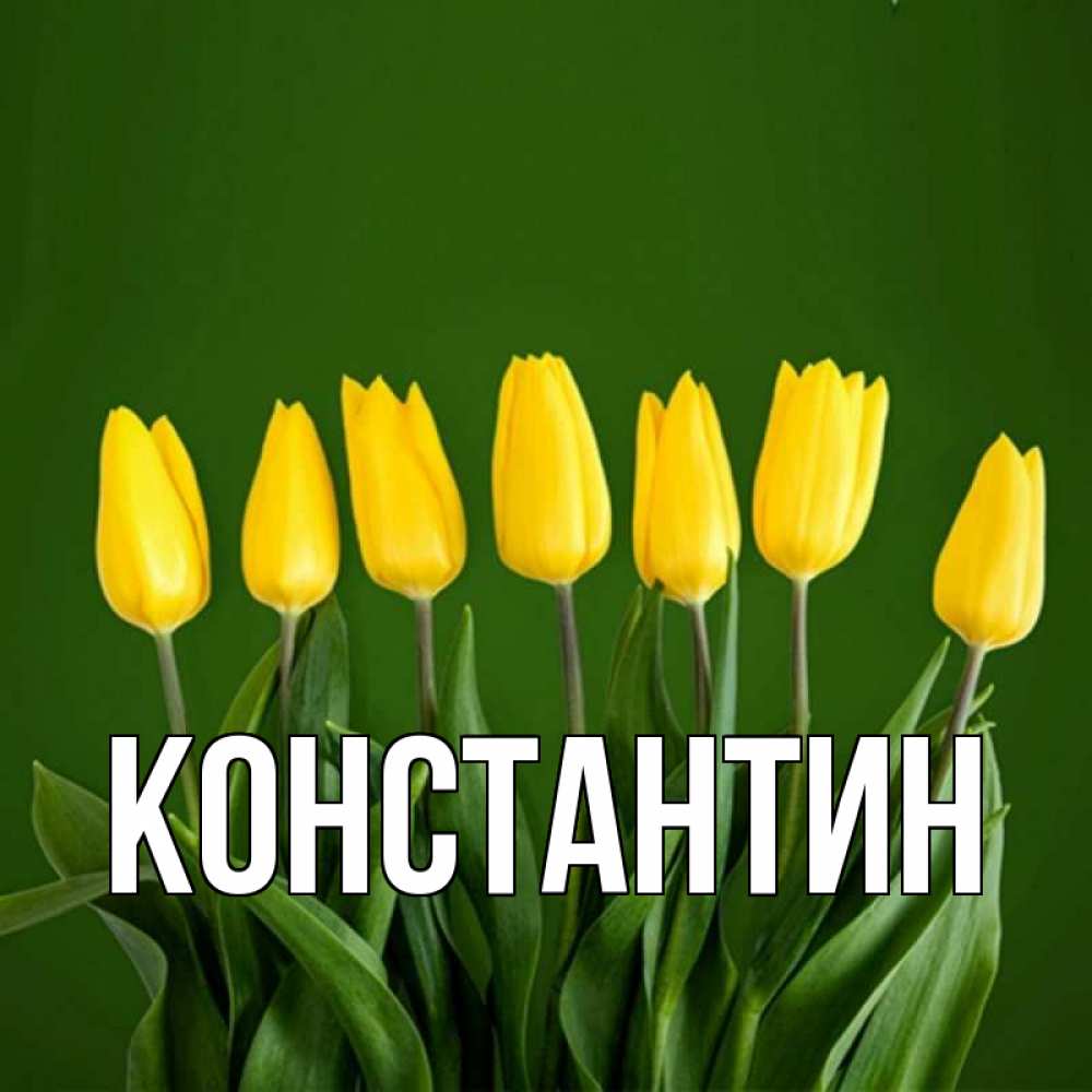 Открытка на каждый день с именем, Константин Главная желтого цвета 3 Прикольная открытка с пожеланием онлайн скачать бесплатно 