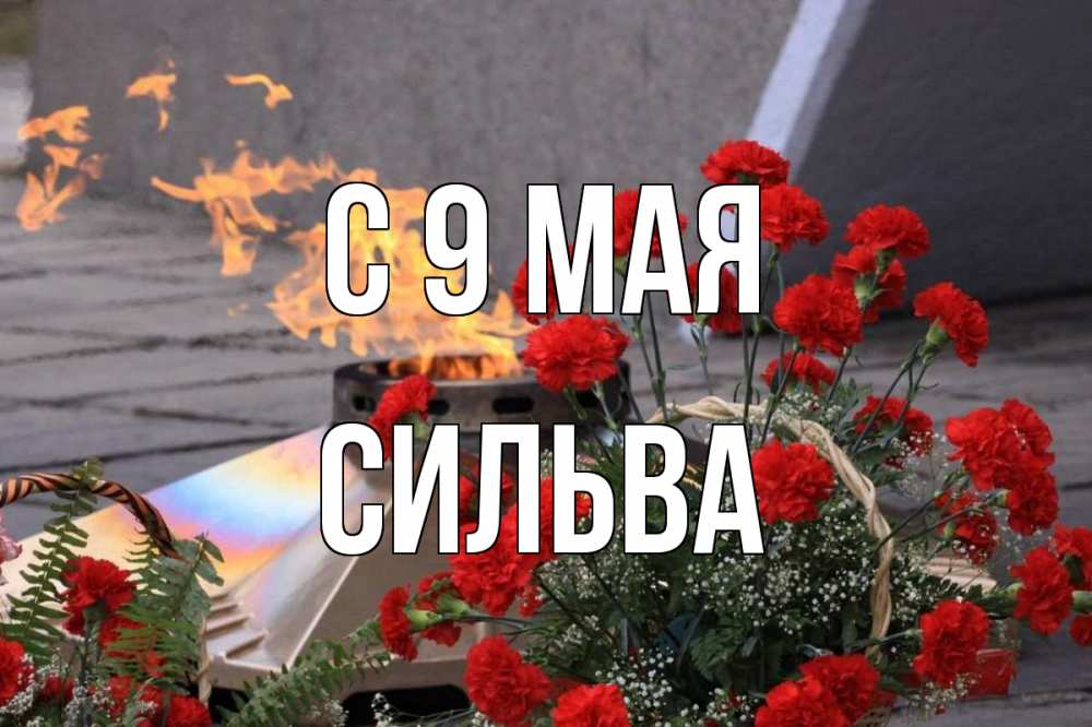 Открытка на каждый день с именем, Сильва С 9 мая 9 мая Прикольная открытка с пожеланием онлайн скачать бесплатно 