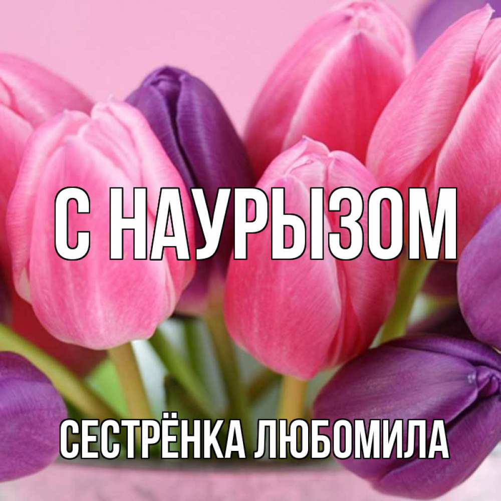 Открытка на каждый день с именем, Сестрёнка-Любомила С наурызом маме 1 Прикольная открытка с пожеланием онлайн скачать бесплатно 
