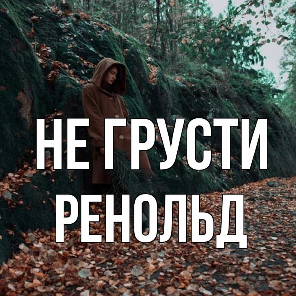 Открытка на каждый день с именем, Ренольд Не грусти осенний лес Прикольная открытка с пожеланием онлайн скачать бесплатно 