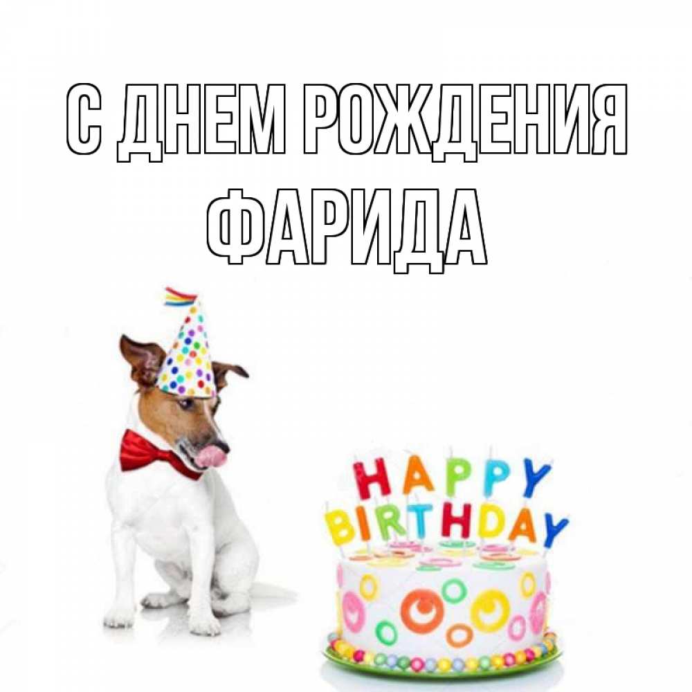 Открытка на каждый день с именем, Фарида С днем рождения праздник Прикольная открытка с пожеланием онлайн скачать бесплатно 