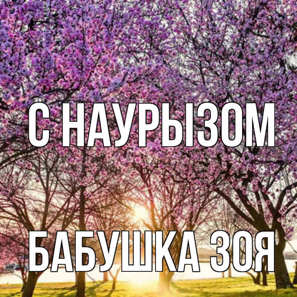 Открытка на каждый день с именем, Бабушка-Зоя С наурызом праздник весны наурыз Прикольная открытка с пожеланием онлайн скачать бесплатно 
