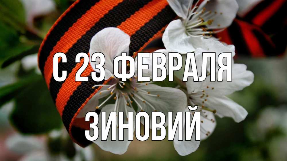 Открытка на каждый день с именем, Зиновий С 23 февраля 23 февраля Прикольная открытка с пожеланием онлайн скачать бесплатно 