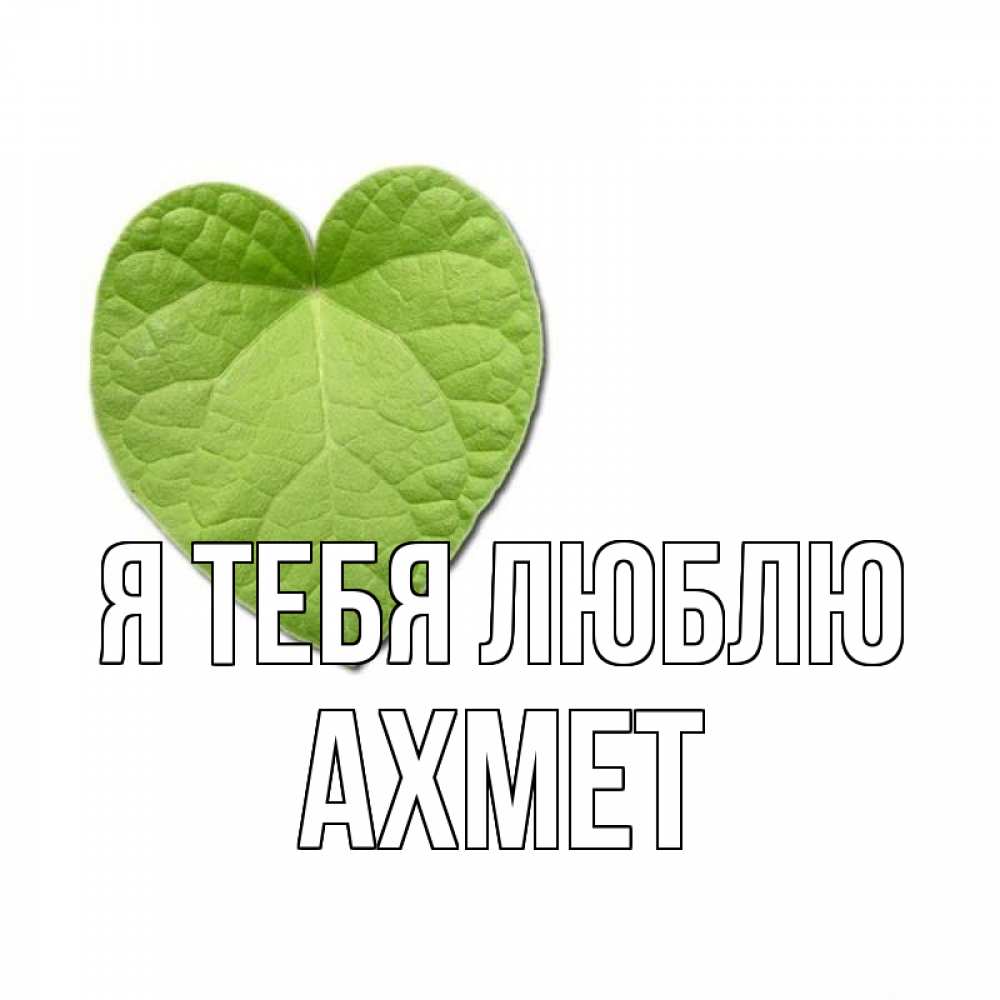 Открытка на каждый день с именем, Ахмет Я тебя люблю тебе Прикольная открытка с пожеланием онлайн скачать бесплатно 