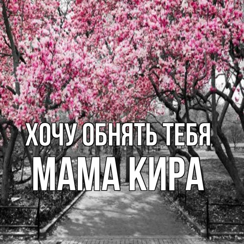 Открытка на каждый день с именем, Мама-Кира Хочу обнять тебя обработанное фото Прикольная открытка с пожеланием онлайн скачать бесплатно 