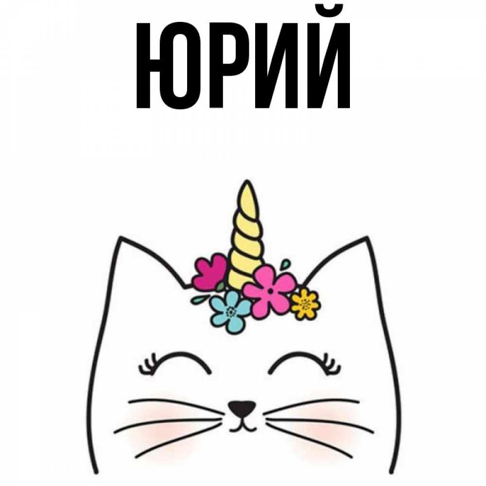 День юрия открытки. Милый котик Юрочка