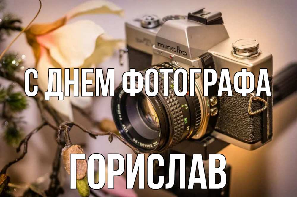 Открытка на каждый день с именем, Горислав С днем фотографа с днем фотографа 1 Прикольная открытка с пожеланием онлайн скачать бесплатно 