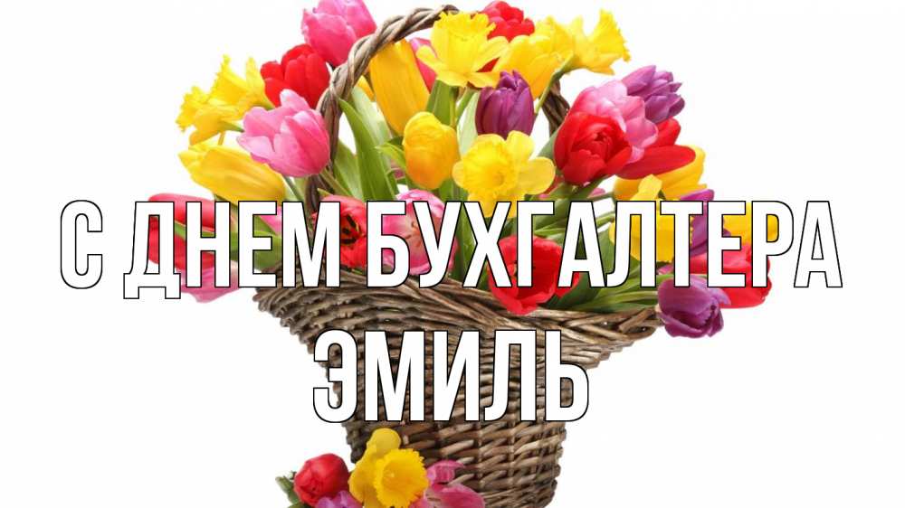 Открытка на каждый день с именем, Эмиль С днем бухгалтера с днем бухгалтера Прикольная открытка с пожеланием онлайн скачать бесплатно 