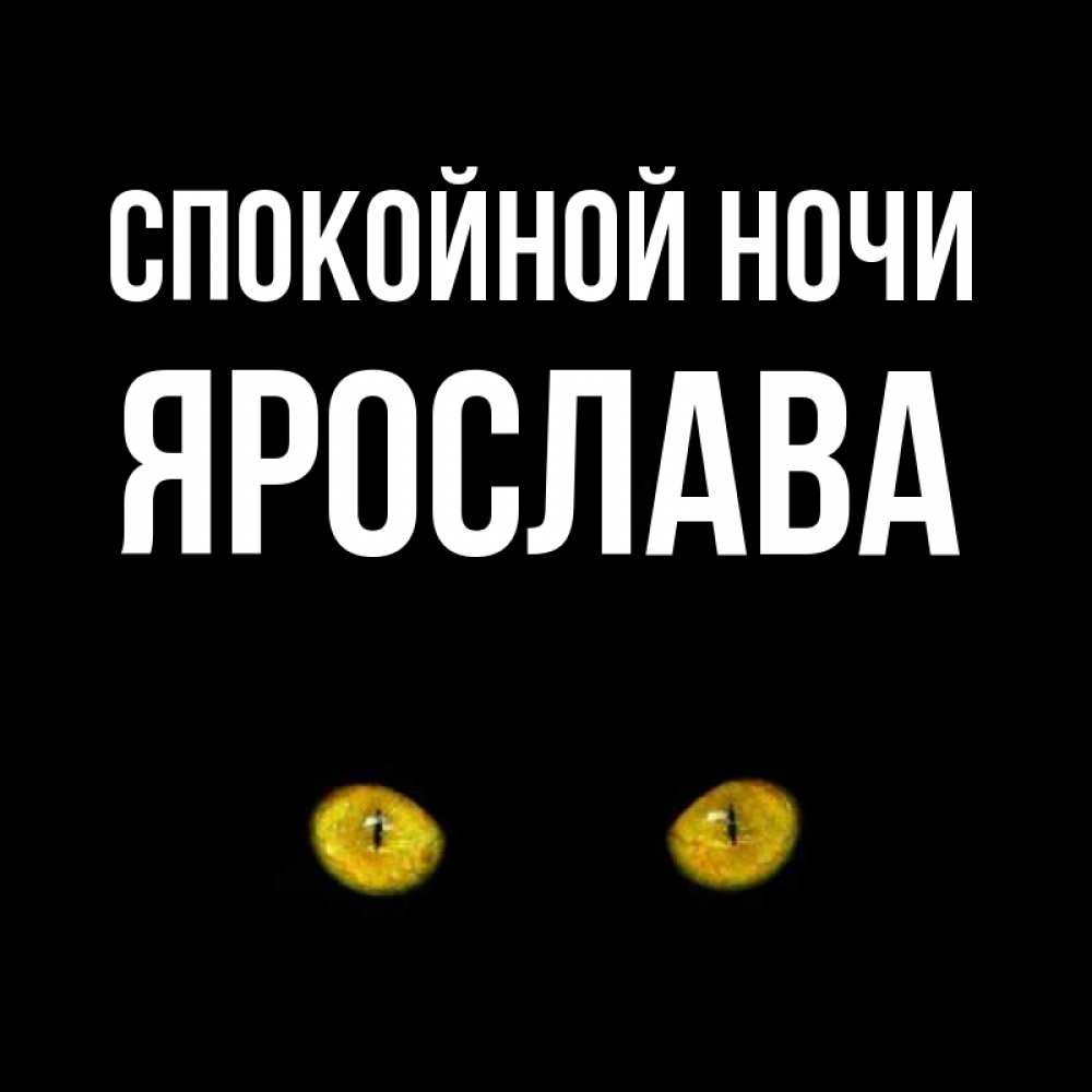 Открытка на каждый день с именем, Ярослава Спокойной ночи сладких снов бесстрашный мой дружочек Прикольная открытка с пожеланием онлайн скачать бесплатно 