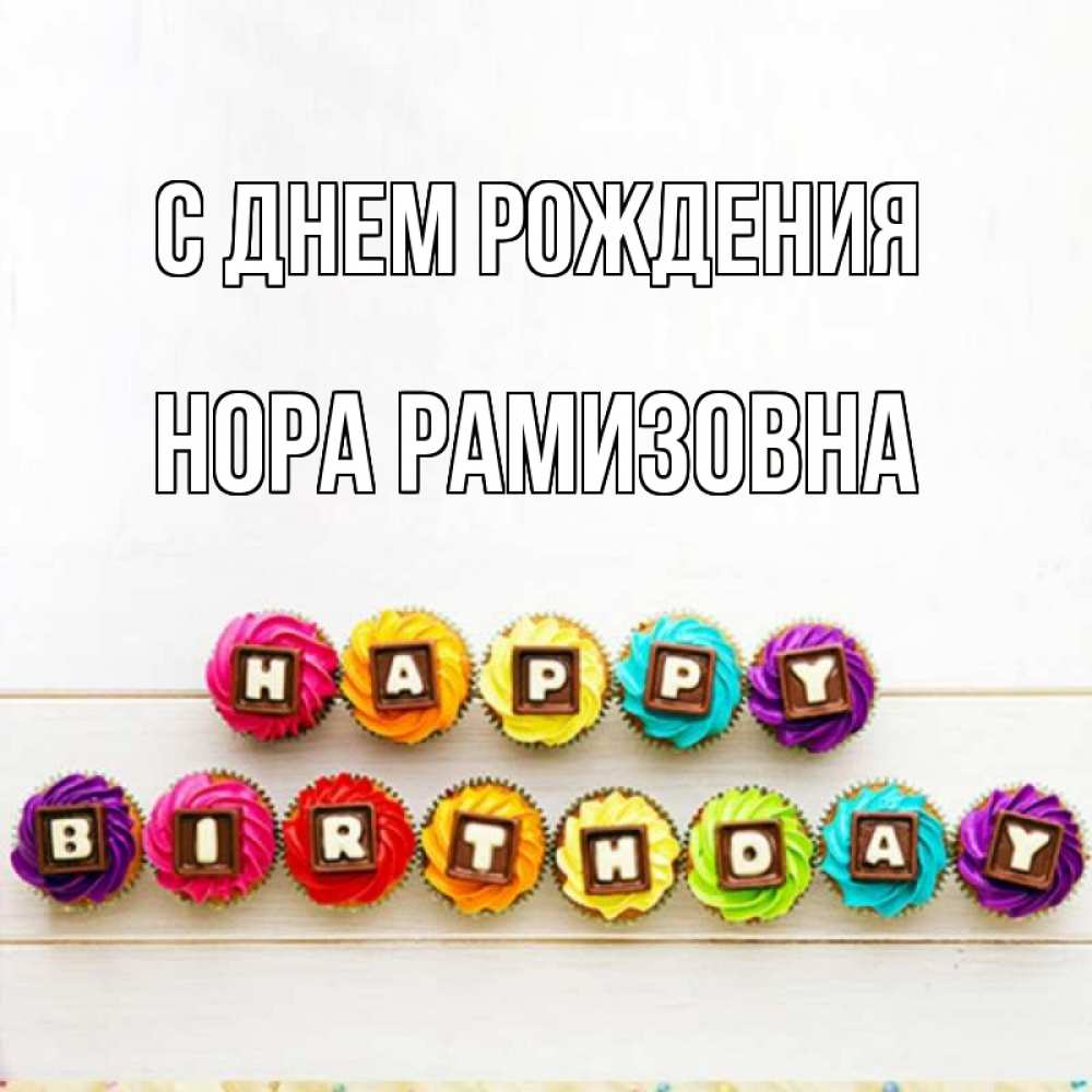 Картинка С днем рождения, Нора Рамизовна