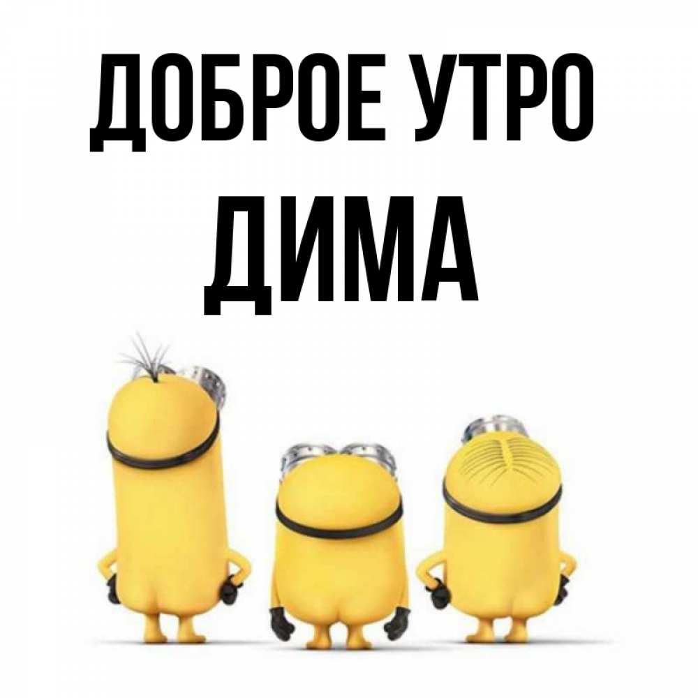 Доброе утро дима картинки прикольные смешные с надписью