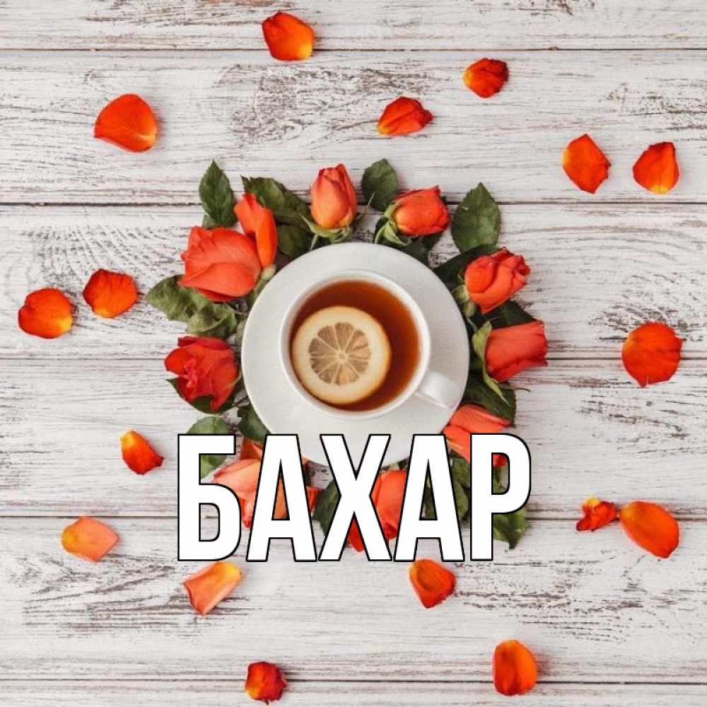 Открытка на каждый день с именем, Бахар Главная фон из досок Прикольная открытка с пожеланием онлайн скачать бесплатно 