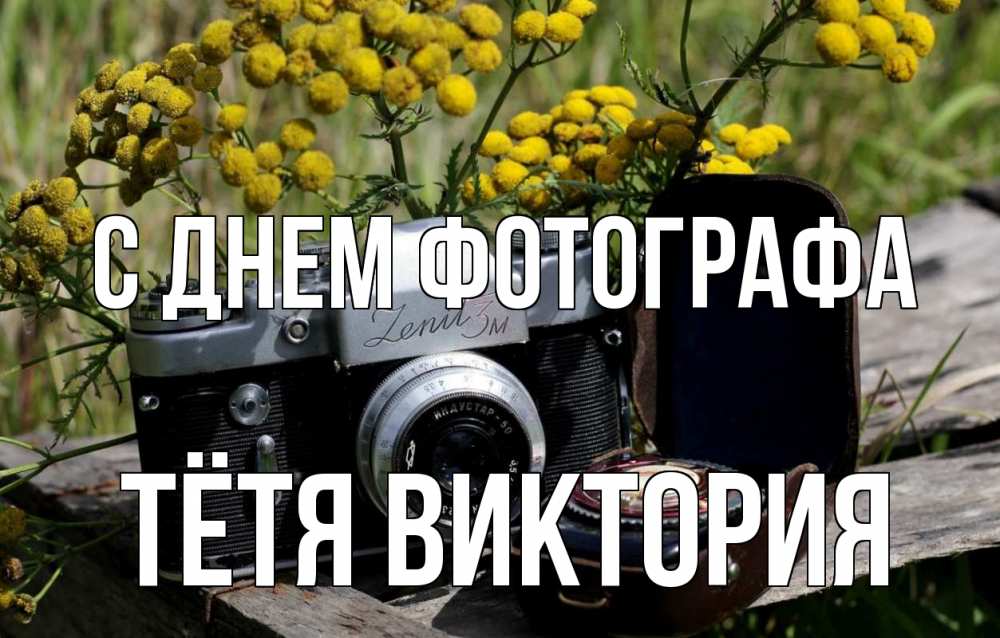 Открытка на каждый день с именем, Тётя-Виктория С днем фотографа с днем фотографа Прикольная открытка с пожеланием онлайн скачать бесплатно 