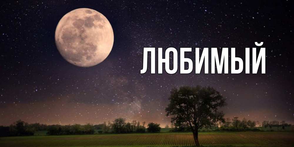 Открытка на каждый день с именем, Любимый Главная ночные открытки с луной Прикольная открытка с пожеланием онлайн скачать бесплатно 