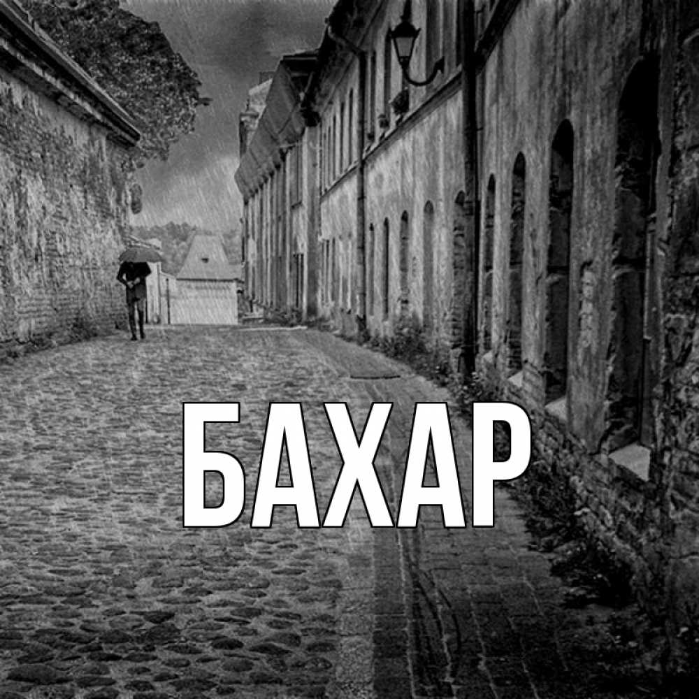 Открытка на каждый день с именем, Бахар Главная зонт Прикольная открытка с пожеланием онлайн скачать бесплатно 