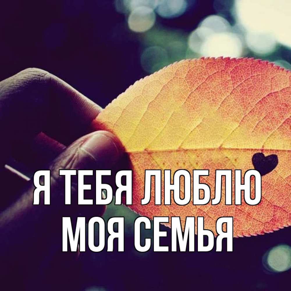 Открытка на каждый день с именем, МОЯ-СЕМЬЯ Я тебя люблю держу лист Прикольная открытка с пожеланием онлайн скачать бесплатно 
