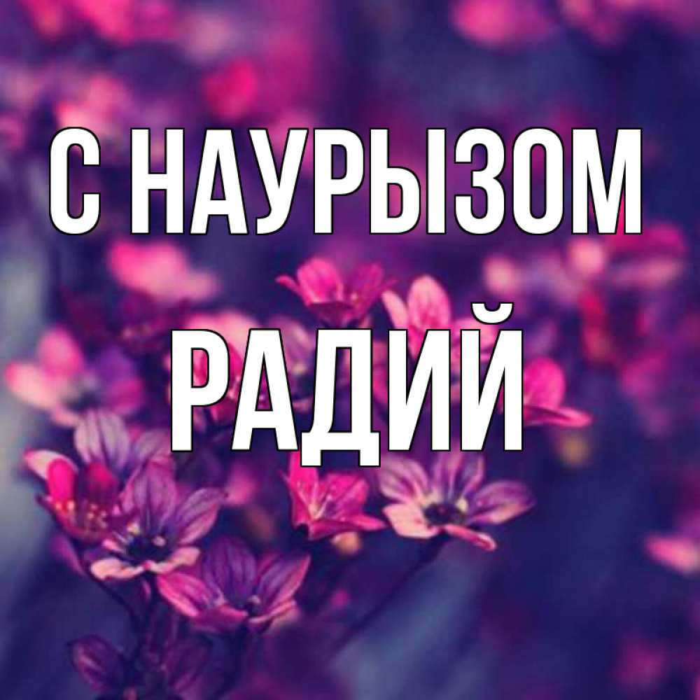 Открытка на каждый день с именем, Радий С наурызом небольшие цветы 1 Прикольная открытка с пожеланием онлайн скачать бесплатно 