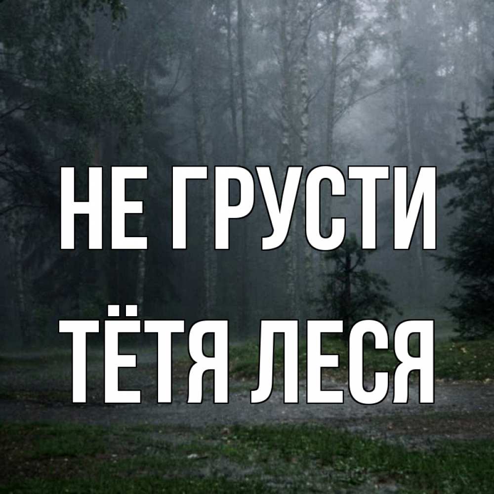 Открытка на каждый день с именем, Тётя-Леся Не грусти осень Прикольная открытка с пожеланием онлайн скачать бесплатно 