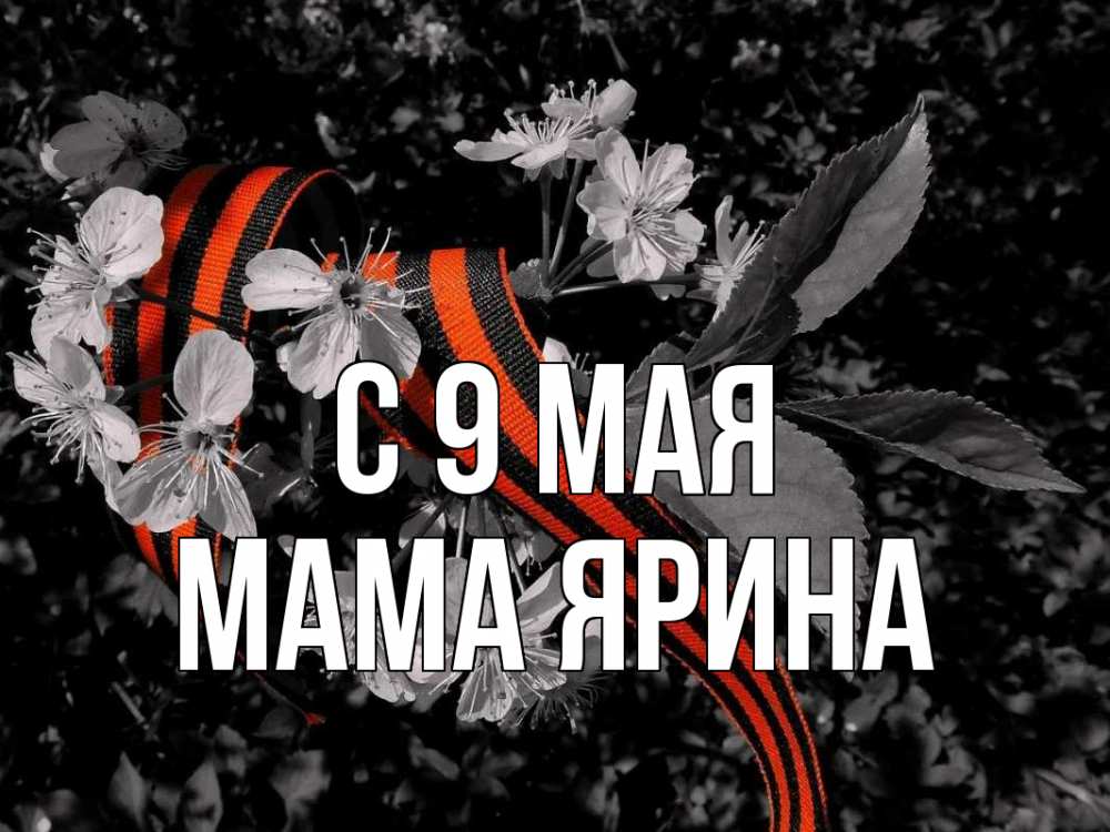 Открытка на каждый день с именем, Мама-Ярина С 9 мая 9 мая Прикольная открытка с пожеланием онлайн скачать бесплатно 