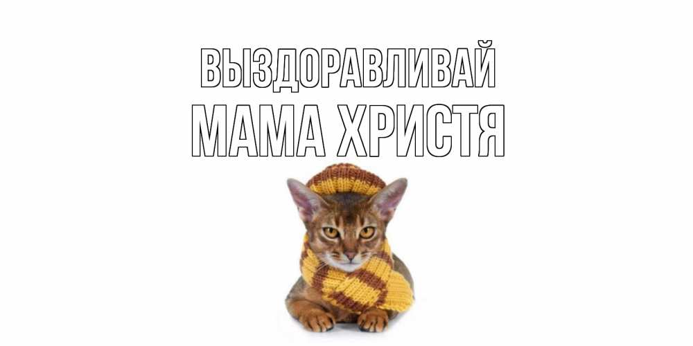 Открытка на каждый день с именем, Мама-Христя Выздоравливай родные не болейте Прикольная открытка с пожеланием онлайн скачать бесплатно 