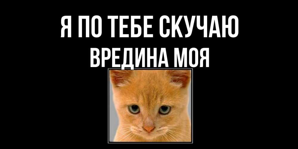 Картинка Я по тебе скучаю, Вредина моя