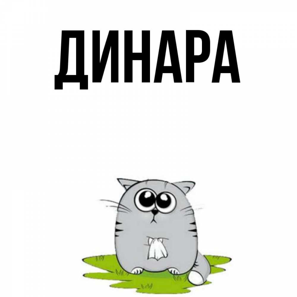 Открытка на каждый день с именем, Динара Главная грустный котяра Прикольная открытка с пожеланием онлайн скачать бесплатно 