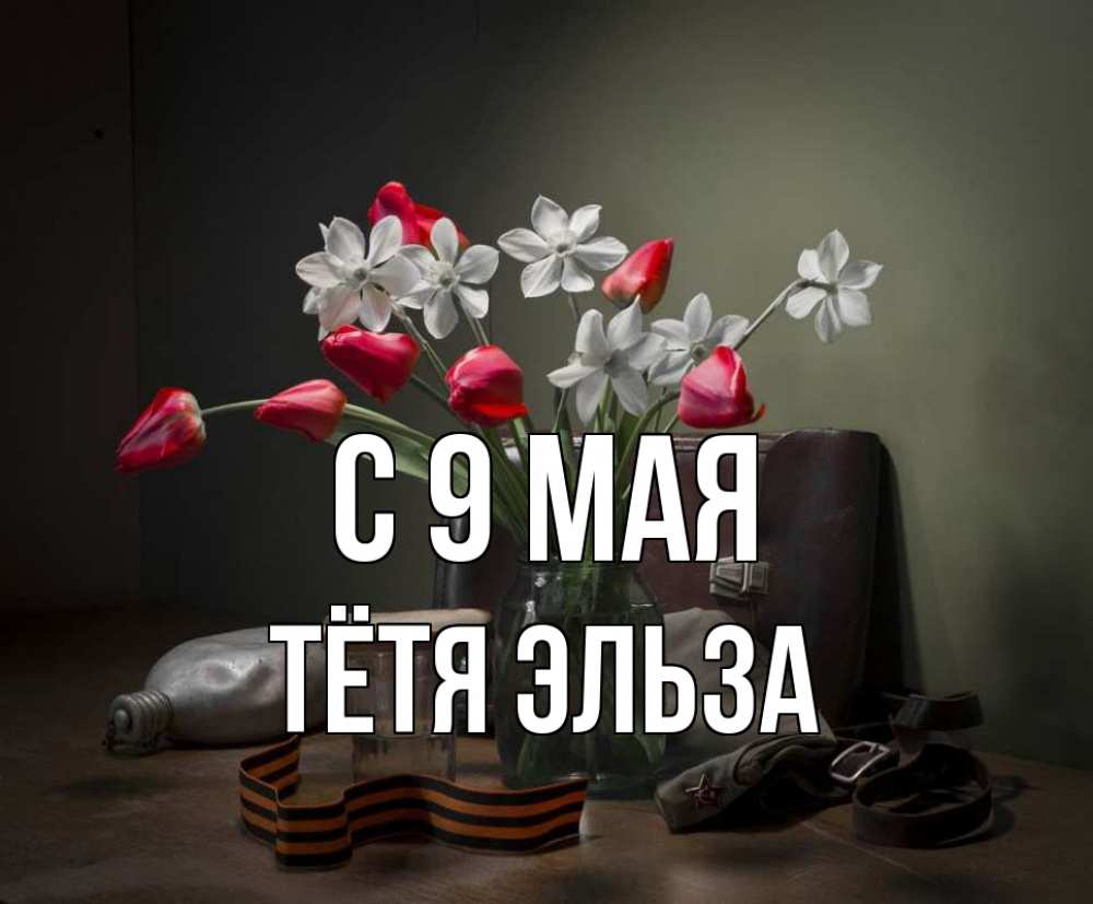 Открытка на каждый день с именем, Тётя-Эльза С 9 мая 9 мая Прикольная открытка с пожеланием онлайн скачать бесплатно 